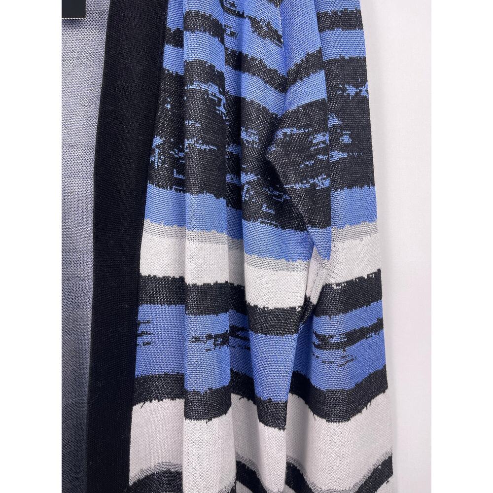 NWT Jones New York Blue and Black Striped Open Cardigan Sweater Size 2X - Picture 3 of 8